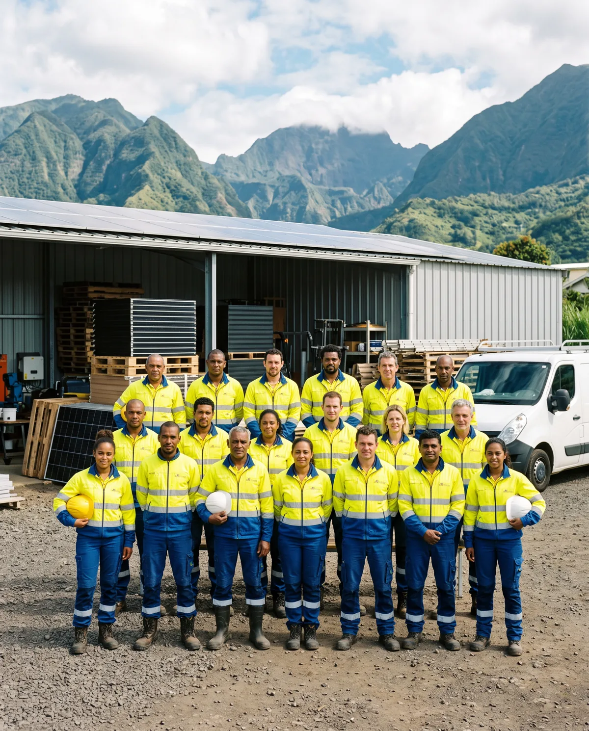 L'équipe de pose de One Énergie
